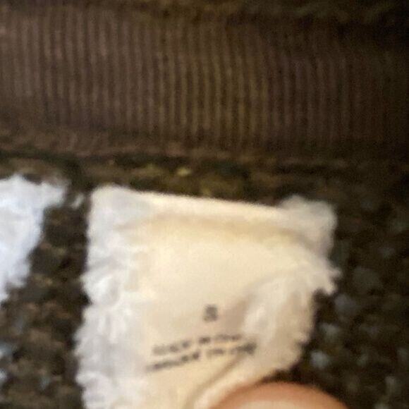 Angel of The North Small Cascade Cardigan Long Sleeve Army Green Anthropologie - Picture 6 of 7